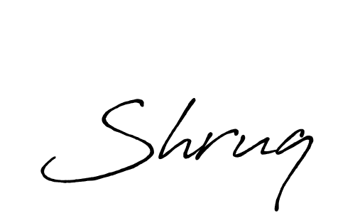 Design your own signature with our free online signature maker. With this signature software, you can create a handwritten (Antro_Vectra_Bolder) signature for name Shruq. Shruq signature style 7 images and pictures png