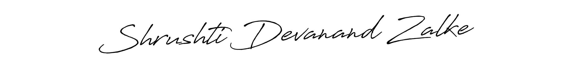 How to make Shrushti Devanand Zalke signature? Antro_Vectra_Bolder is a professional autograph style. Create handwritten signature for Shrushti Devanand Zalke name. Shrushti Devanand Zalke signature style 7 images and pictures png