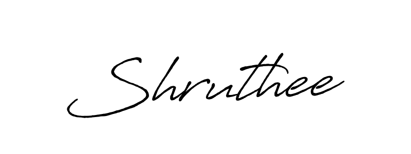 Use a signature maker to create a handwritten signature online. With this signature software, you can design (Antro_Vectra_Bolder) your own signature for name Shruthee. Shruthee signature style 7 images and pictures png