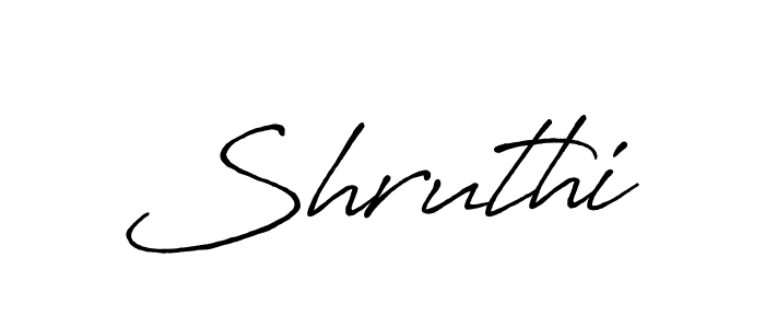 Design your own signature with our free online signature maker. With this signature software, you can create a handwritten (Antro_Vectra_Bolder) signature for name Shruthi. Shruthi signature style 7 images and pictures png