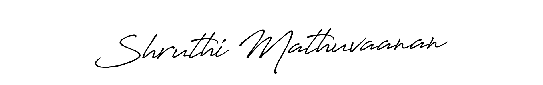 Design your own signature with our free online signature maker. With this signature software, you can create a handwritten (Antro_Vectra_Bolder) signature for name Shruthi Mathuvaanan. Shruthi Mathuvaanan signature style 7 images and pictures png