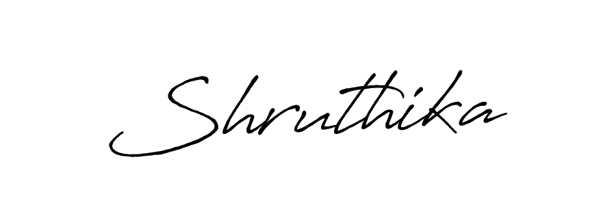 It looks lik you need a new signature style for name Shruthika. Design unique handwritten (Antro_Vectra_Bolder) signature with our free signature maker in just a few clicks. Shruthika signature style 7 images and pictures png
