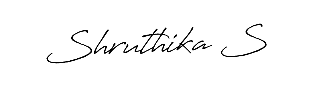 Similarly Antro_Vectra_Bolder is the best handwritten signature design. Signature creator online .You can use it as an online autograph creator for name Shruthika S. Shruthika S signature style 7 images and pictures png