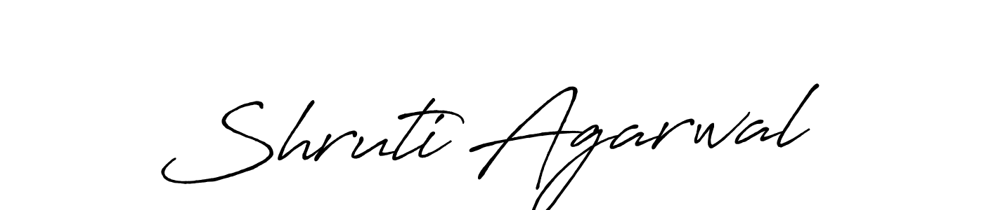 You should practise on your own different ways (Antro_Vectra_Bolder) to write your name (Shruti Agarwal) in signature. don't let someone else do it for you. Shruti Agarwal signature style 7 images and pictures png