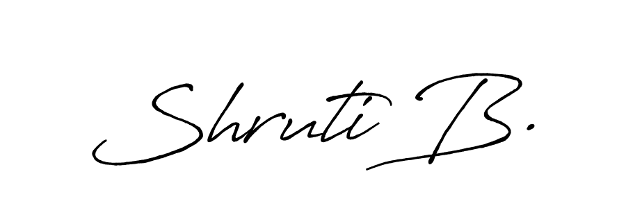 Make a short Shruti B. signature style. Manage your documents anywhere anytime using Antro_Vectra_Bolder. Create and add eSignatures, submit forms, share and send files easily. Shruti B. signature style 7 images and pictures png