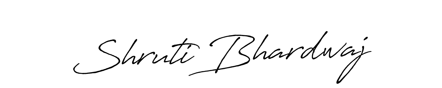 Use a signature maker to create a handwritten signature online. With this signature software, you can design (Antro_Vectra_Bolder) your own signature for name Shruti Bhardwaj. Shruti Bhardwaj signature style 7 images and pictures png