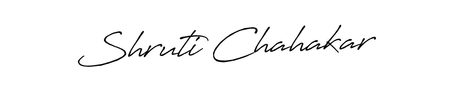 Use a signature maker to create a handwritten signature online. With this signature software, you can design (Antro_Vectra_Bolder) your own signature for name Shruti Chahakar. Shruti Chahakar signature style 7 images and pictures png