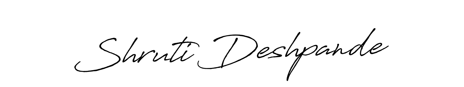 Also You can easily find your signature by using the search form. We will create Shruti Deshpande name handwritten signature images for you free of cost using Antro_Vectra_Bolder sign style. Shruti Deshpande signature style 7 images and pictures png