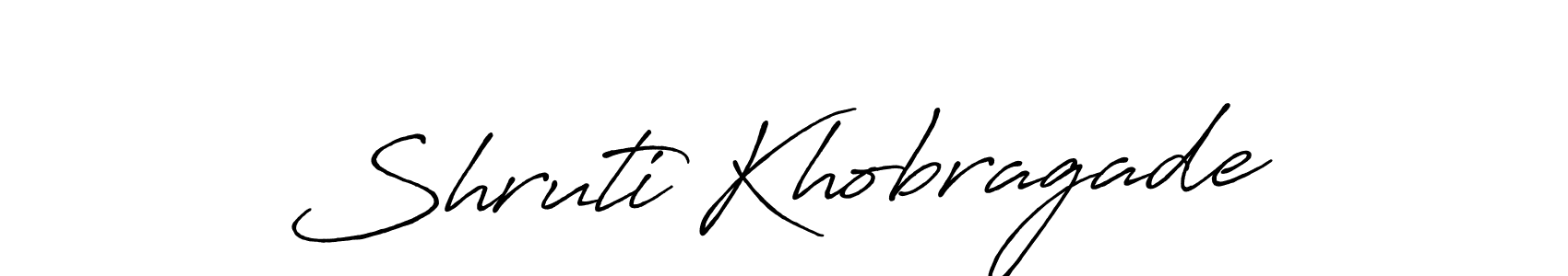 It looks lik you need a new signature style for name Shruti Khobragade. Design unique handwritten (Antro_Vectra_Bolder) signature with our free signature maker in just a few clicks. Shruti Khobragade signature style 7 images and pictures png