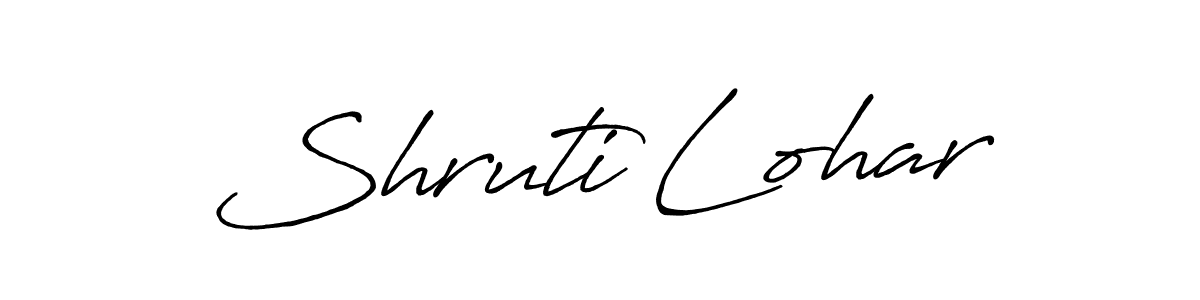 It looks lik you need a new signature style for name Shruti Lohar. Design unique handwritten (Antro_Vectra_Bolder) signature with our free signature maker in just a few clicks. Shruti Lohar signature style 7 images and pictures png