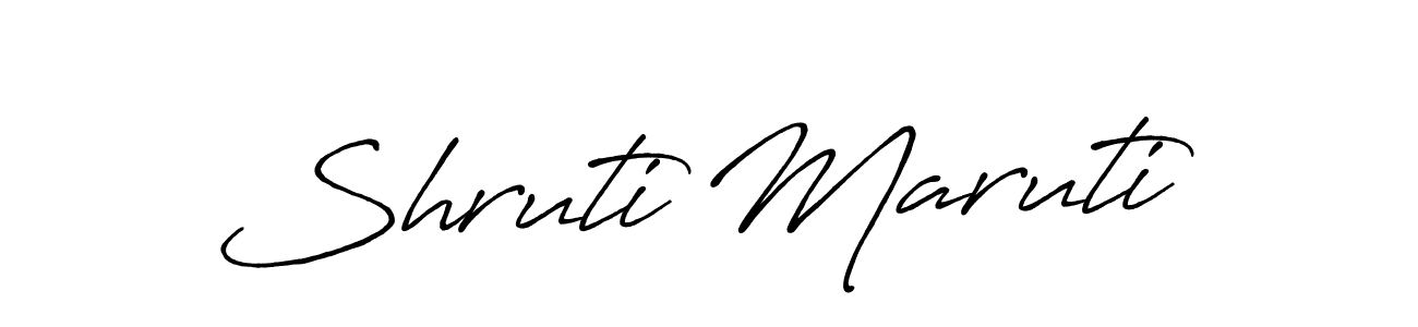 It looks lik you need a new signature style for name Shruti Maruti. Design unique handwritten (Antro_Vectra_Bolder) signature with our free signature maker in just a few clicks. Shruti Maruti signature style 7 images and pictures png