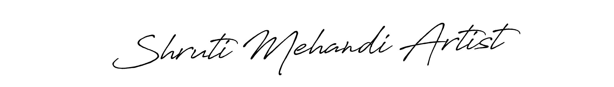 It looks lik you need a new signature style for name Shruti Mehandi Artist. Design unique handwritten (Antro_Vectra_Bolder) signature with our free signature maker in just a few clicks. Shruti Mehandi Artist signature style 7 images and pictures png