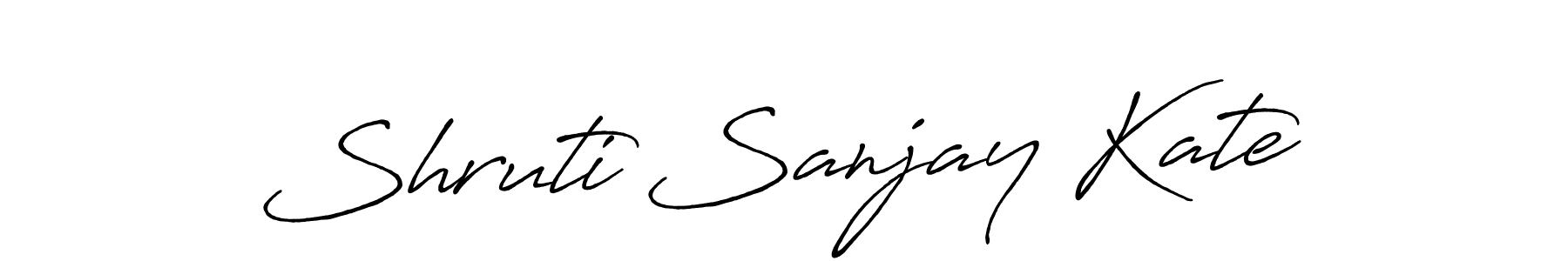 if you are searching for the best signature style for your name Shruti Sanjay Kate. so please give up your signature search. here we have designed multiple signature styles  using Antro_Vectra_Bolder. Shruti Sanjay Kate signature style 7 images and pictures png