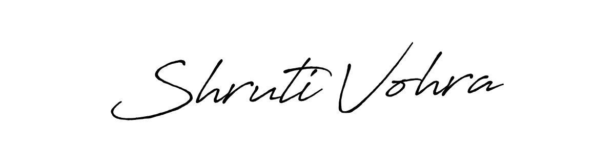 Shruti Vohra stylish signature style. Best Handwritten Sign (Antro_Vectra_Bolder) for my name. Handwritten Signature Collection Ideas for my name Shruti Vohra. Shruti Vohra signature style 7 images and pictures png