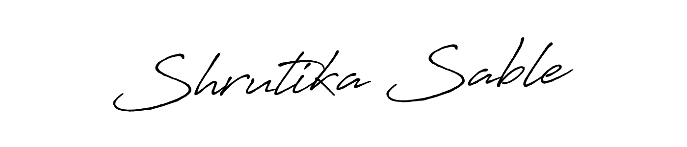 You should practise on your own different ways (Antro_Vectra_Bolder) to write your name (Shrutika Sable) in signature. don't let someone else do it for you. Shrutika Sable signature style 7 images and pictures png