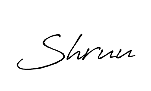 Similarly Antro_Vectra_Bolder is the best handwritten signature design. Signature creator online .You can use it as an online autograph creator for name Shruu. Shruu signature style 7 images and pictures png