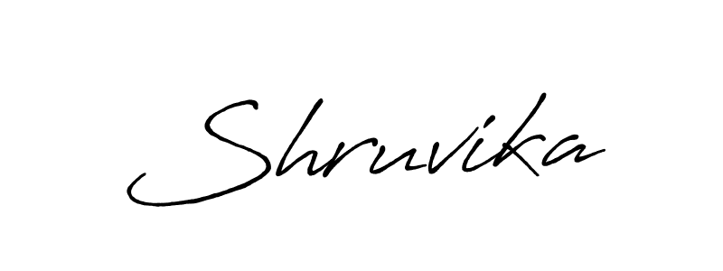 Shruvika stylish signature style. Best Handwritten Sign (Antro_Vectra_Bolder) for my name. Handwritten Signature Collection Ideas for my name Shruvika. Shruvika signature style 7 images and pictures png