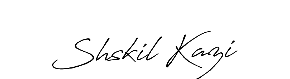 You should practise on your own different ways (Antro_Vectra_Bolder) to write your name (Shskil Kazi) in signature. don't let someone else do it for you. Shskil Kazi signature style 7 images and pictures png