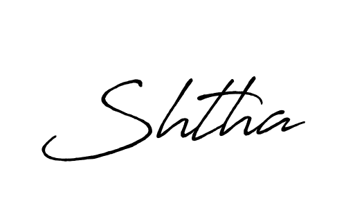 Shtha stylish signature style. Best Handwritten Sign (Antro_Vectra_Bolder) for my name. Handwritten Signature Collection Ideas for my name Shtha. Shtha signature style 7 images and pictures png