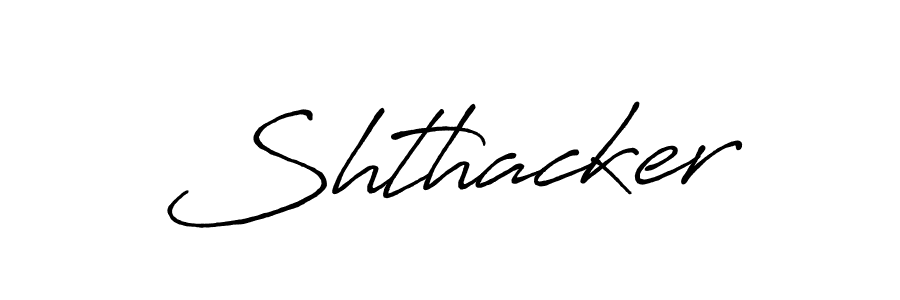 Use a signature maker to create a handwritten signature online. With this signature software, you can design (Antro_Vectra_Bolder) your own signature for name Shthacker. Shthacker signature style 7 images and pictures png