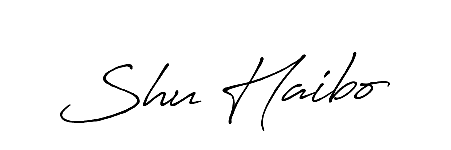 It looks lik you need a new signature style for name Shu Haibo. Design unique handwritten (Antro_Vectra_Bolder) signature with our free signature maker in just a few clicks. Shu Haibo signature style 7 images and pictures png