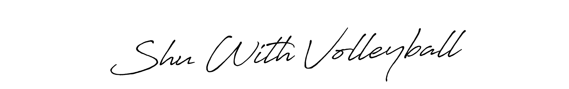 Check out images of Autograph of Shu With Volleyball name. Actor Shu With Volleyball Signature Style. Antro_Vectra_Bolder is a professional sign style online. Shu With Volleyball signature style 7 images and pictures png