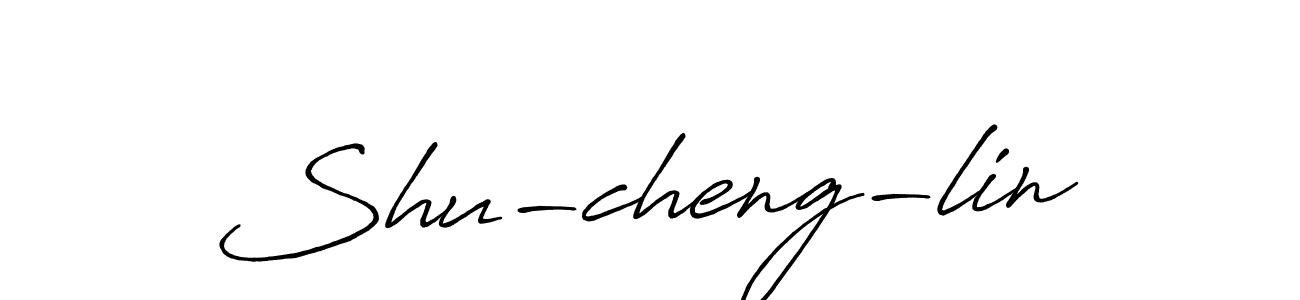 if you are searching for the best signature style for your name Shu-cheng-lin. so please give up your signature search. here we have designed multiple signature styles  using Antro_Vectra_Bolder. Shu-cheng-lin signature style 7 images and pictures png