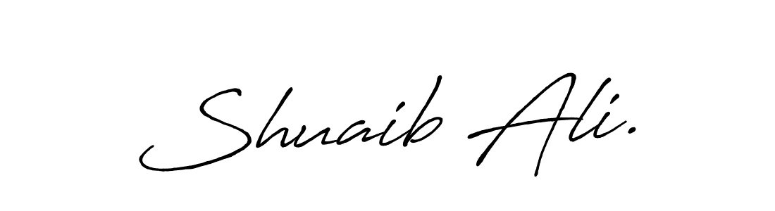 It looks lik you need a new signature style for name Shuaib Ali.. Design unique handwritten (Antro_Vectra_Bolder) signature with our free signature maker in just a few clicks. Shuaib Ali. signature style 7 images and pictures png