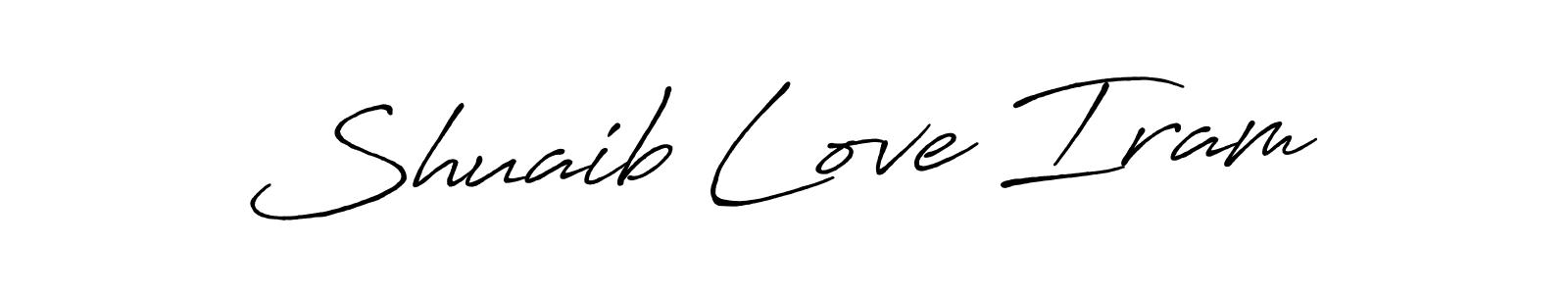 How to Draw Shuaib Love Iram signature style? Antro_Vectra_Bolder is a latest design signature styles for name Shuaib Love Iram. Shuaib Love Iram signature style 7 images and pictures png