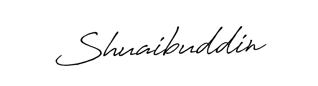 Shuaibuddin stylish signature style. Best Handwritten Sign (Antro_Vectra_Bolder) for my name. Handwritten Signature Collection Ideas for my name Shuaibuddin. Shuaibuddin signature style 7 images and pictures png