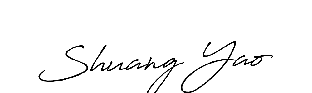 It looks lik you need a new signature style for name Shuang Yao. Design unique handwritten (Antro_Vectra_Bolder) signature with our free signature maker in just a few clicks. Shuang Yao signature style 7 images and pictures png