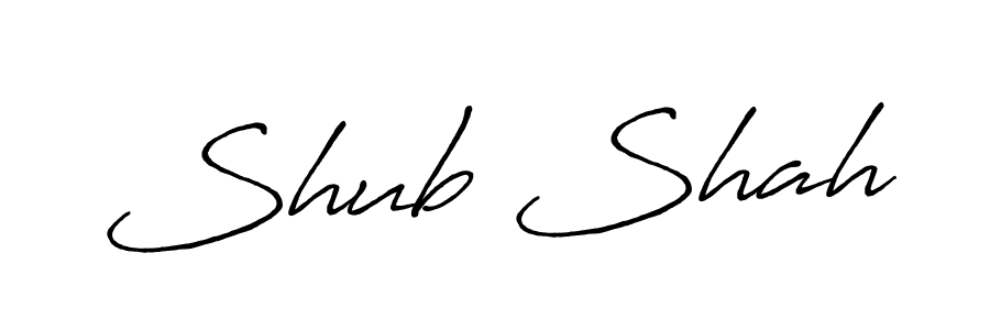 How to make Shub Shah signature? Antro_Vectra_Bolder is a professional autograph style. Create handwritten signature for Shub Shah name. Shub Shah signature style 7 images and pictures png