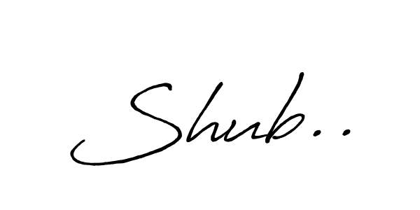 Make a beautiful signature design for name Shub... With this signature (Antro_Vectra_Bolder) style, you can create a handwritten signature for free. Shub.. signature style 7 images and pictures png