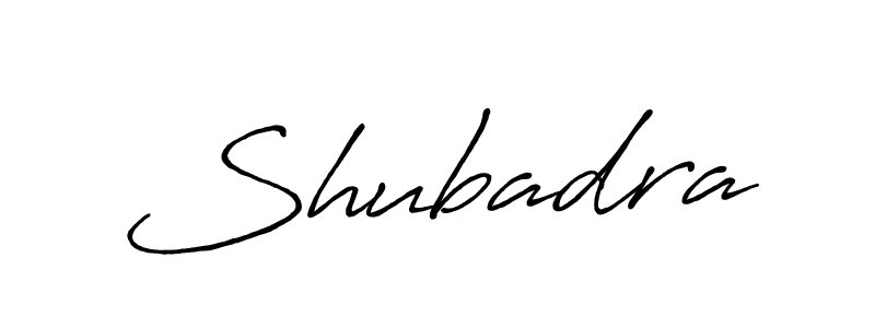 How to make Shubadra signature? Antro_Vectra_Bolder is a professional autograph style. Create handwritten signature for Shubadra name. Shubadra signature style 7 images and pictures png