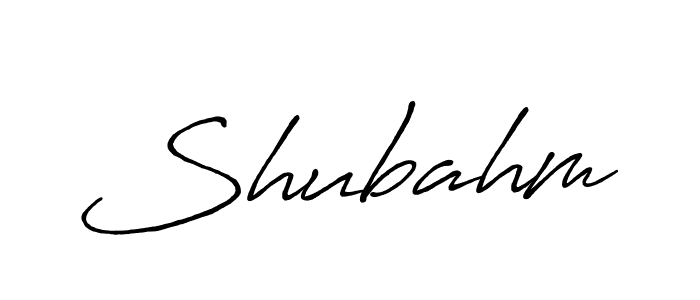 Shubahm stylish signature style. Best Handwritten Sign (Antro_Vectra_Bolder) for my name. Handwritten Signature Collection Ideas for my name Shubahm. Shubahm signature style 7 images and pictures png