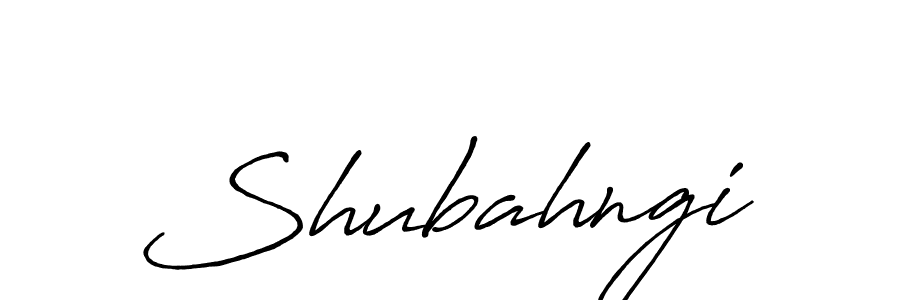 Shubahngi stylish signature style. Best Handwritten Sign (Antro_Vectra_Bolder) for my name. Handwritten Signature Collection Ideas for my name Shubahngi. Shubahngi signature style 7 images and pictures png