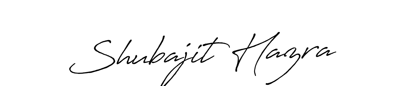 How to make Shubajit Hazra name signature. Use Antro_Vectra_Bolder style for creating short signs online. This is the latest handwritten sign. Shubajit Hazra signature style 7 images and pictures png
