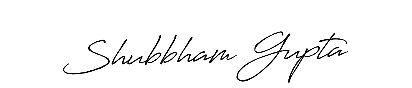 Create a beautiful signature design for name Shubbham Gupta. With this signature (Antro_Vectra_Bolder) fonts, you can make a handwritten signature for free. Shubbham Gupta signature style 7 images and pictures png