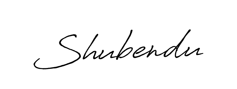 How to make Shubendu name signature. Use Antro_Vectra_Bolder style for creating short signs online. This is the latest handwritten sign. Shubendu signature style 7 images and pictures png