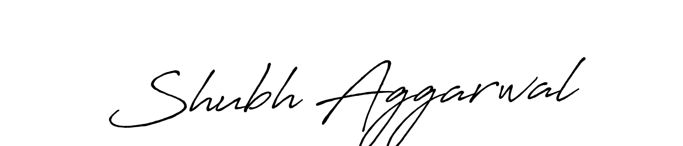 Shubh Aggarwal stylish signature style. Best Handwritten Sign (Antro_Vectra_Bolder) for my name. Handwritten Signature Collection Ideas for my name Shubh Aggarwal. Shubh Aggarwal signature style 7 images and pictures png