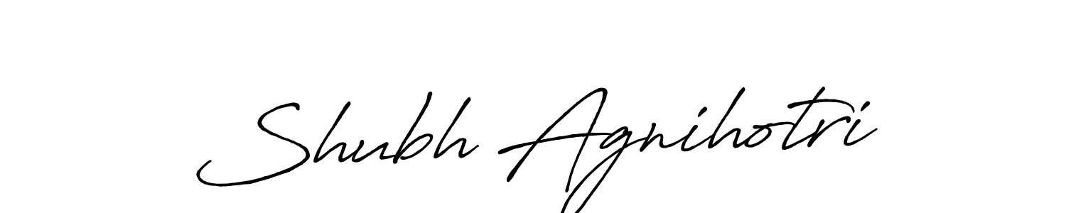 Once you've used our free online signature maker to create your best signature Antro_Vectra_Bolder style, it's time to enjoy all of the benefits that Shubh Agnihotri name signing documents. Shubh Agnihotri signature style 7 images and pictures png
