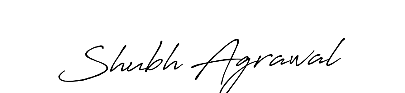 Shubh Agrawal stylish signature style. Best Handwritten Sign (Antro_Vectra_Bolder) for my name. Handwritten Signature Collection Ideas for my name Shubh Agrawal. Shubh Agrawal signature style 7 images and pictures png