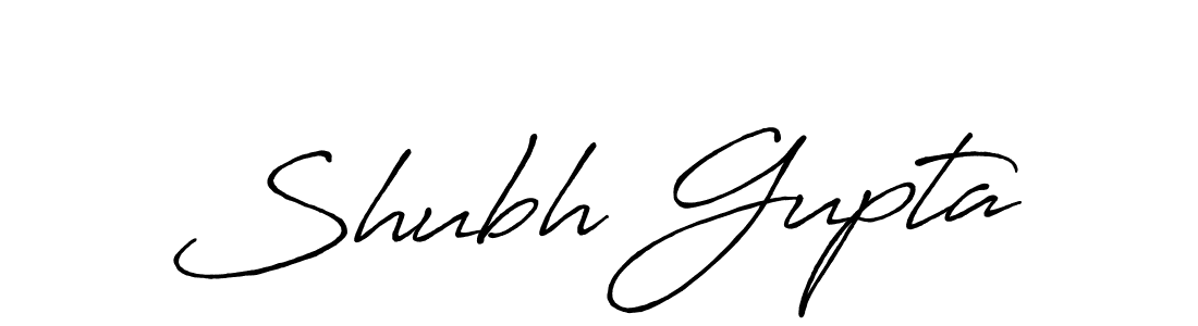 Make a beautiful signature design for name Shubh Gupta. With this signature (Antro_Vectra_Bolder) style, you can create a handwritten signature for free. Shubh Gupta signature style 7 images and pictures png