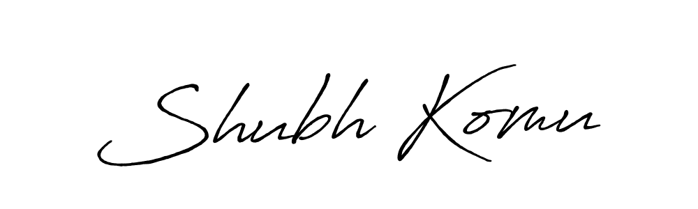 Similarly Antro_Vectra_Bolder is the best handwritten signature design. Signature creator online .You can use it as an online autograph creator for name Shubh Komu. Shubh Komu signature style 7 images and pictures png