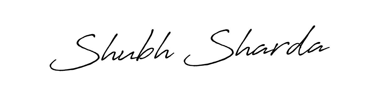 Create a beautiful signature design for name Shubh Sharda. With this signature (Antro_Vectra_Bolder) fonts, you can make a handwritten signature for free. Shubh Sharda signature style 7 images and pictures png