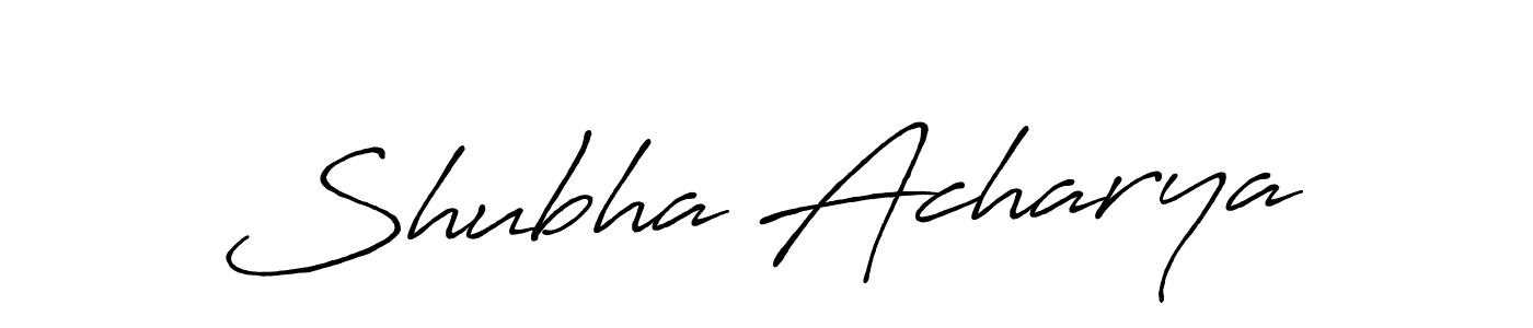 Design your own signature with our free online signature maker. With this signature software, you can create a handwritten (Antro_Vectra_Bolder) signature for name Shubha Acharya. Shubha Acharya signature style 7 images and pictures png