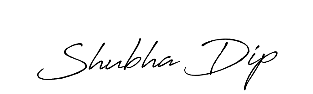 Also You can easily find your signature by using the search form. We will create Shubha Dip name handwritten signature images for you free of cost using Antro_Vectra_Bolder sign style. Shubha Dip signature style 7 images and pictures png