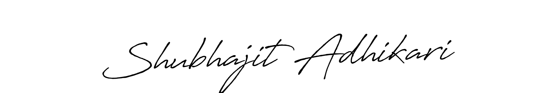 Design your own signature with our free online signature maker. With this signature software, you can create a handwritten (Antro_Vectra_Bolder) signature for name Shubhajit Adhikari. Shubhajit Adhikari signature style 7 images and pictures png