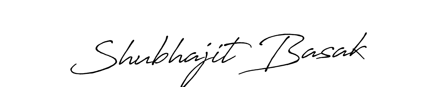 Make a beautiful signature design for name Shubhajit Basak. With this signature (Antro_Vectra_Bolder) style, you can create a handwritten signature for free. Shubhajit Basak signature style 7 images and pictures png