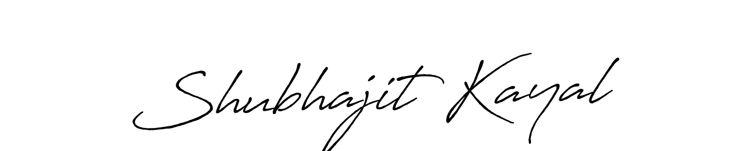 Shubhajit Kayal stylish signature style. Best Handwritten Sign (Antro_Vectra_Bolder) for my name. Handwritten Signature Collection Ideas for my name Shubhajit Kayal. Shubhajit Kayal signature style 7 images and pictures png
